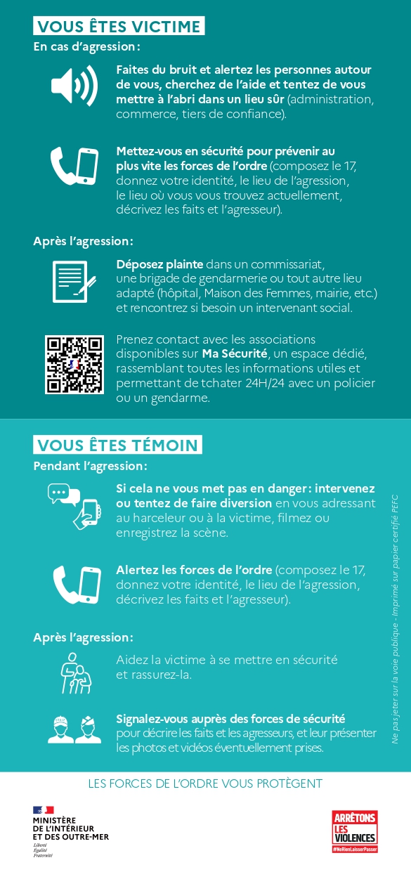 Flyer sécurité des femmes