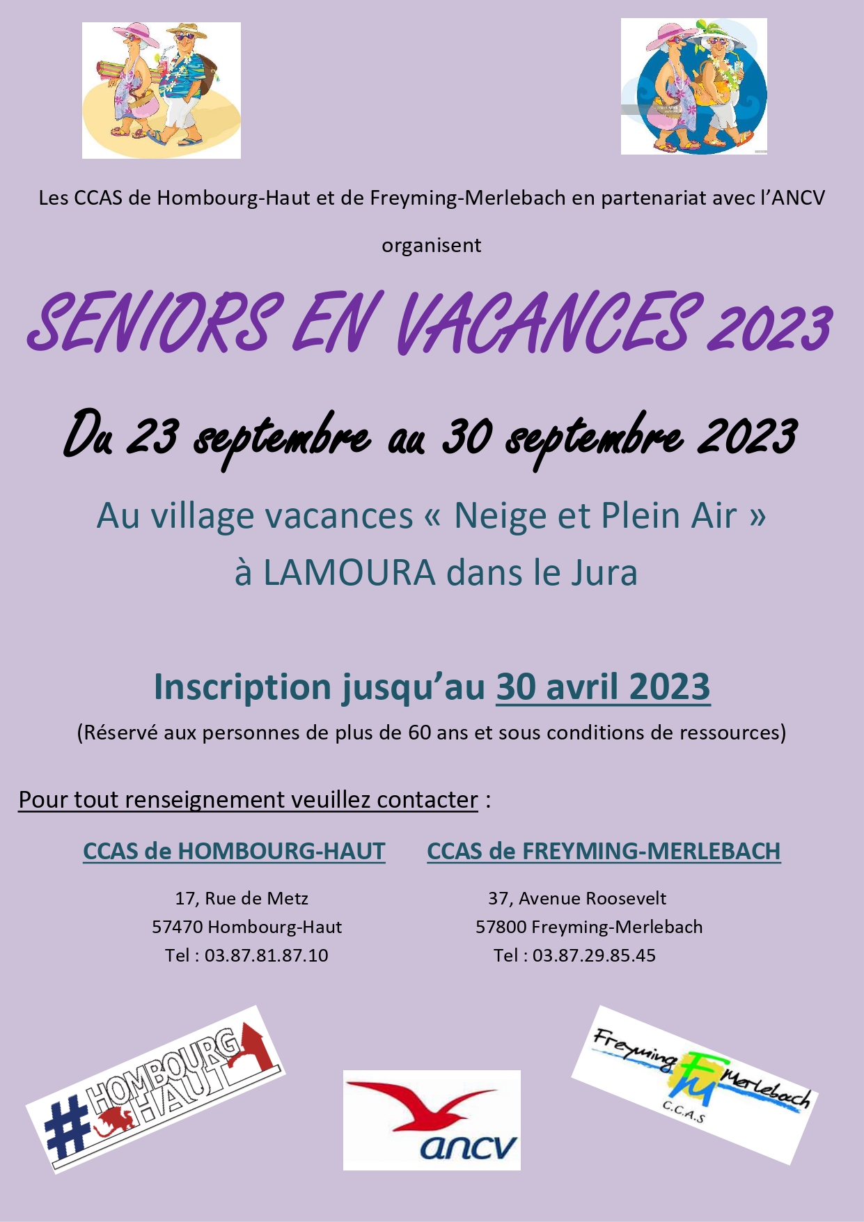 Seniors en vacances 2023